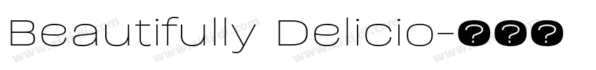Beautifully Delicio字体转换